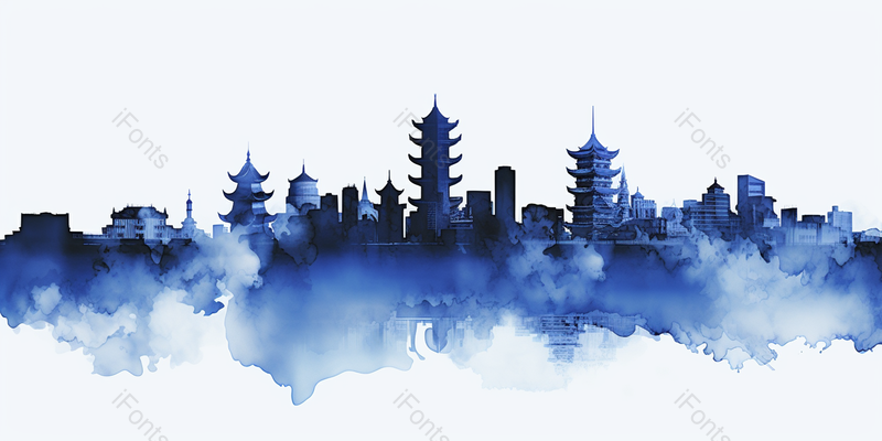 武汉城市剪影,插画/手绘图,插画/手绘图库,插画/手绘图下载,插画/手绘